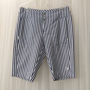 Jofit Women's Navy Striped Golf Short